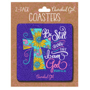 be-still-religious-coasters-cherished-girl