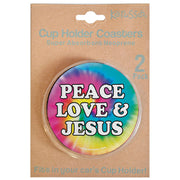 peace-love-&-jesus-religious-auto-coaster-kerusso