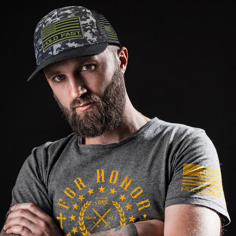 black-camo-religious-cap-hold-fast