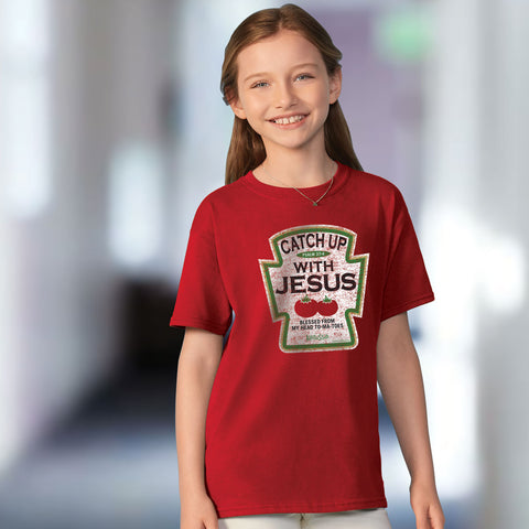 catch-up-with-jesus-kids-religious-t-shirt-kerusso
