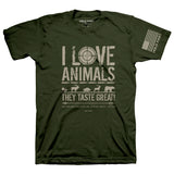 eating-animals-mens-religious-t-shirt-hold-fast