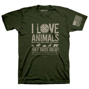 eating-animals-mens-religious-t-shirt-hold-fast
