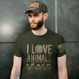 eating-animals-mens-religious-t-shirt-hold-fast