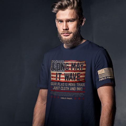 long-may-it-wave-mens-religious-t-shirt-hold-fast