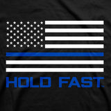 police-flag-mens-religious-t-shirt-hold-fast
