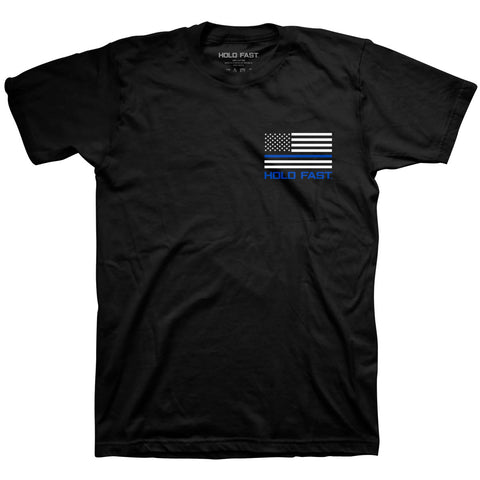police-flag-mens-religious-t-shirt-hold-fast