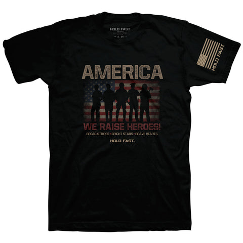 we-raise-heroes-mens-religious-t-shirt-hold-fast