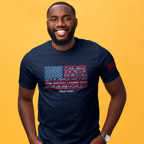 pledge-flag-mens-religious-t-shirt-hold-fast