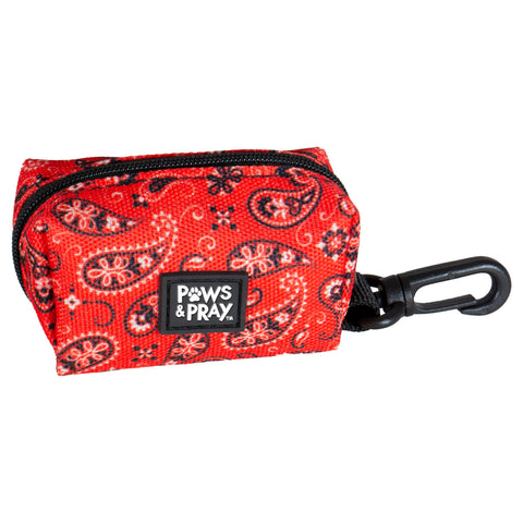 walk-by-faith-bandana-religious-pet-waste-bag-dispenser-paws-&-pray